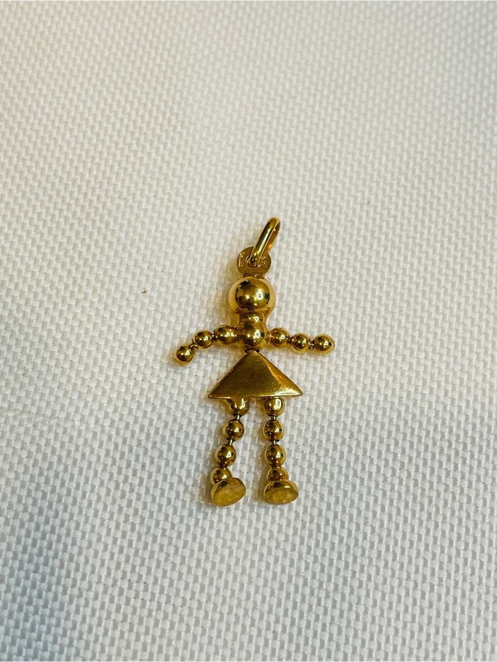 Vintage 14k yellow gold movable baby charm/ pendent